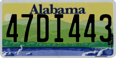 AL license plate 47DI443