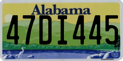 AL license plate 47DI445