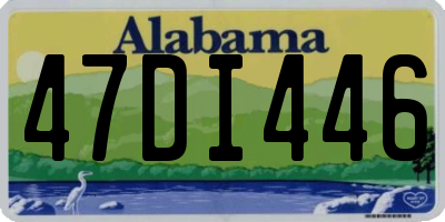 AL license plate 47DI446