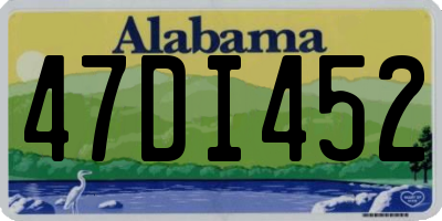 AL license plate 47DI452