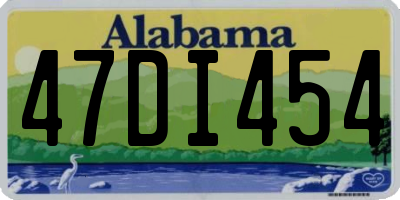 AL license plate 47DI454