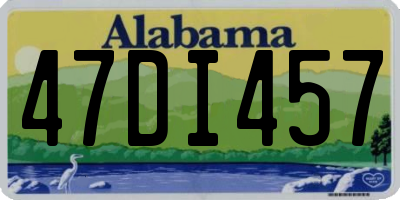 AL license plate 47DI457