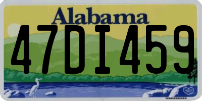 AL license plate 47DI459