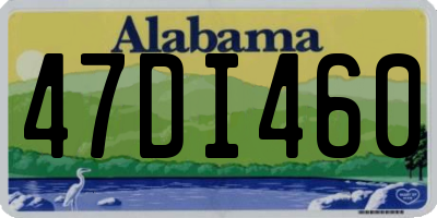 AL license plate 47DI460