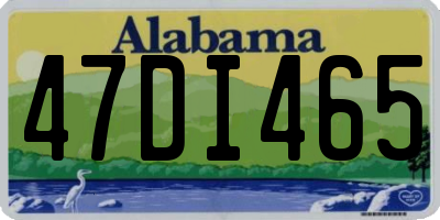 AL license plate 47DI465