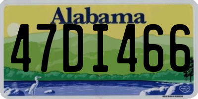 AL license plate 47DI466