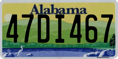 AL license plate 47DI467