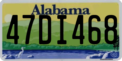 AL license plate 47DI468