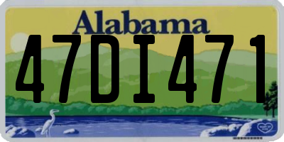 AL license plate 47DI471