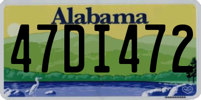 AL license plate 47DI472