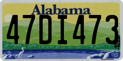 AL license plate 47DI473