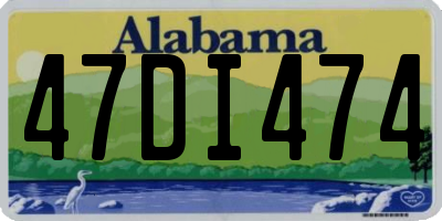 AL license plate 47DI474