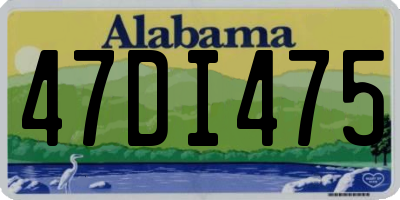 AL license plate 47DI475
