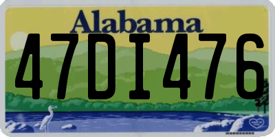 AL license plate 47DI476