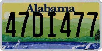 AL license plate 47DI477