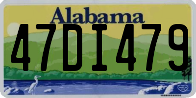 AL license plate 47DI479