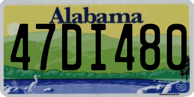 AL license plate 47DI480