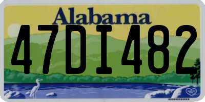 AL license plate 47DI482