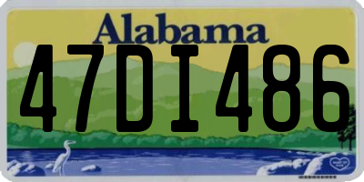 AL license plate 47DI486