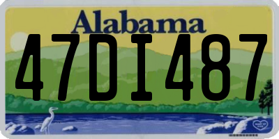AL license plate 47DI487