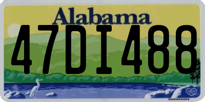 AL license plate 47DI488