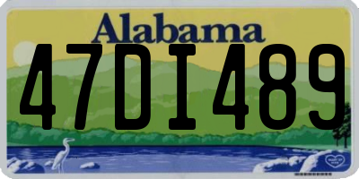 AL license plate 47DI489