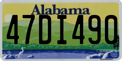 AL license plate 47DI490