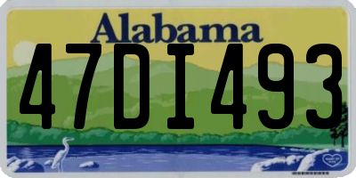 AL license plate 47DI493