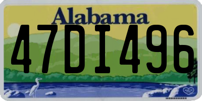 AL license plate 47DI496