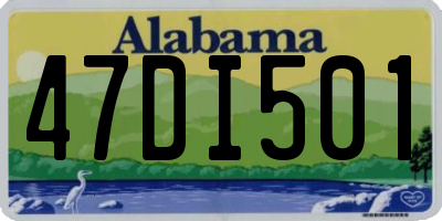 AL license plate 47DI501