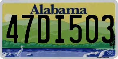 AL license plate 47DI503