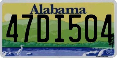 AL license plate 47DI504