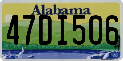 AL license plate 47DI506