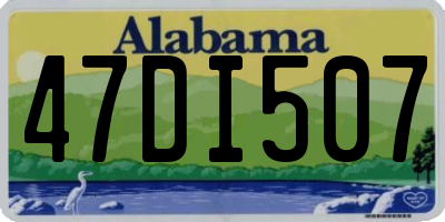 AL license plate 47DI507