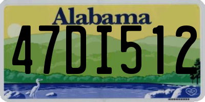 AL license plate 47DI512
