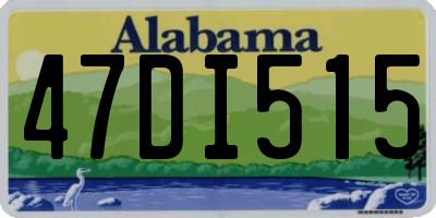 AL license plate 47DI515