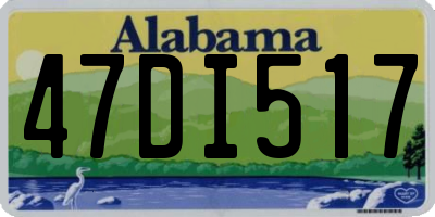 AL license plate 47DI517