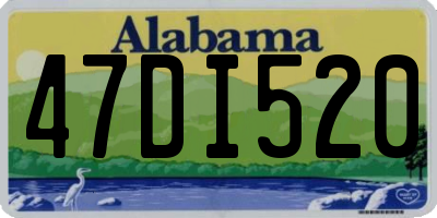 AL license plate 47DI520