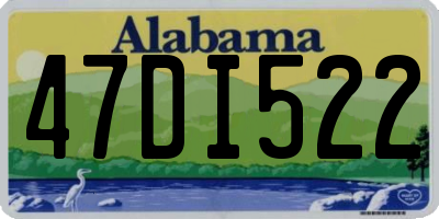 AL license plate 47DI522