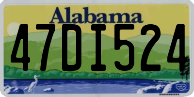 AL license plate 47DI524