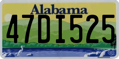 AL license plate 47DI525