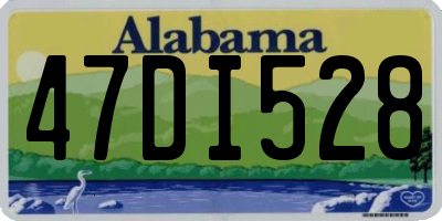 AL license plate 47DI528