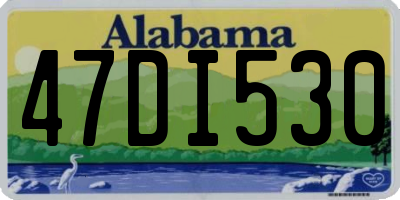 AL license plate 47DI530