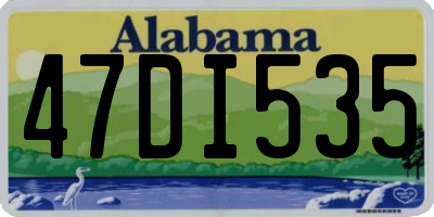 AL license plate 47DI535
