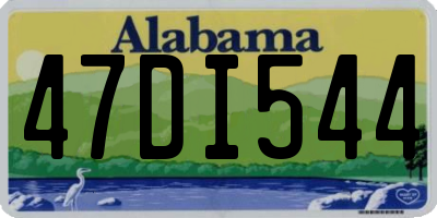 AL license plate 47DI544
