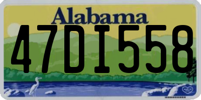 AL license plate 47DI558
