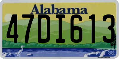 AL license plate 47DI613