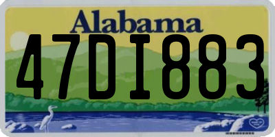 AL license plate 47DI883