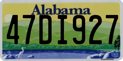 AL license plate 47DI927