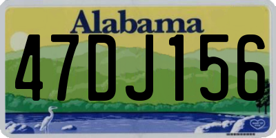 AL license plate 47DJ156